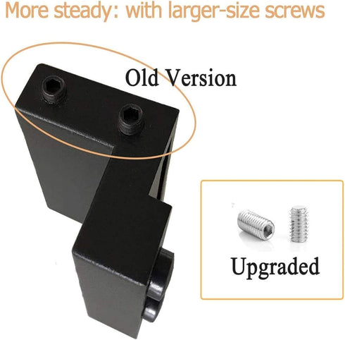 2PCS Barn Door Stopper for Sliding Barn Door Flat Track, Perfect Replacement Sliding Barn Door Hardware Accessories (Fit for Track: Width: 1-7/16 ...