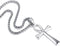 Stainless Steel Coptic Ankh Cross Religious Pendant Necklace for Men Women, 20-24 Inches Chain...