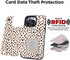 uCOLOR Compatible with iPhone 15 Pro Max 6.7" Wallet Case with Card Holder Slot Folio Flip Leather Kickstand Magnetic Clasp and RFID Blocking Desi...