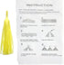 Tissue Paper Tassels Garland Banner Table Decor Party Banner Wedding Birthday Baby Shower Nursery Party Decorations Supplies (20, Yellow)...