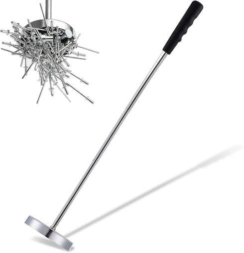 Rechabite Telescoping Magnetic Sweeper Pickup Tool, Screws Parts Finder with 35LB Pull Capacity, Retractable 8.6" to 33" with Strong Magnet, Pick ...