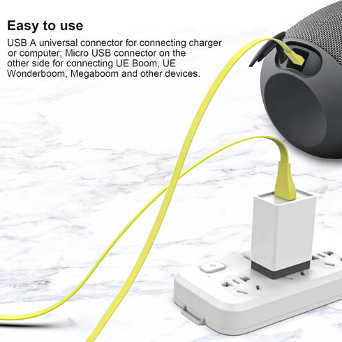 UE Boom Charging Cord Compatible with Ultimate Ears WONDERBOOM 3, Boom 3, MEGABOOM 3, ROLL, MEGABLAST Speakers, Micro USB Charger Cable, 4ft...
