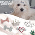 DaFuEn Dog Hair Clips Hair Bows for Small Dogs Puppy Crown Barrettes Girl Dog Tiara Crystal Rhinestone Dog Hair Accessories for Chihuahua Yorkie S...