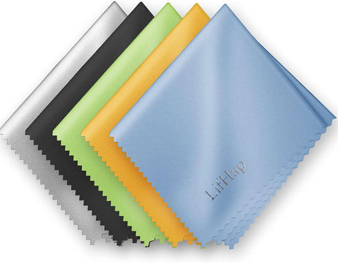 Extra Large Microfiber Cleaning Cloths(12"x 12") for Eyeglasses,Sensitive Optics, Electronic Screens, Cell Phones,Lens,Glasses, Camera Lenses| Eye...
