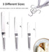 Offset Spatulas Cake Icing Knife 6 8 10 Inch with 3 Metal Hook Angled Cake Frosting Decorating Spatula Set of 3...