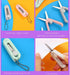 5 Packs Morandi Mini Folding Scissors with Keychain Small Telescopic Foldable Scissors Portable Safe Pocket Travel Scissors Retractable Kids Shear...