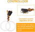 Qasim 1-Pair 100MM White+Amber Switchback 132SMD 4014 LED Halo Ring Angel Eyes DRL Warning Lights 12V...
