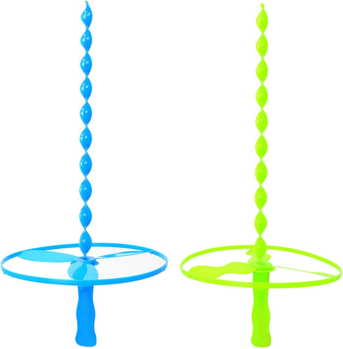 Big Mo's Toys Flying Discs - Twist Disc Flyer Saucers with Launchers for Party Favors and Prizes Outdoor Toy - 40 Sets...
