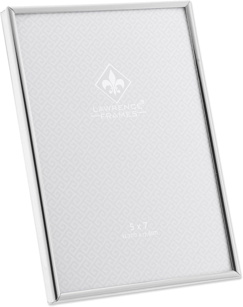 Lawrence Frames Simply Metal Picture Frame, 5 by 7-Inch, Silver...