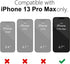 for iPhone 13 Pro Max Phone Case with Card Holder, Clear Transparent Wallet Case for Credit Card & Cash, Thin Slim TPU Silicone Soft Flexible Card...