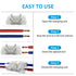 Inline Wire Connectors Nuts, Dicio Lever Wire Compact Connectors Electrical Inline Splicing Conductor Connector 4 Port 10 pcs Clear Butt Insulated...
