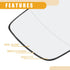 Rear View Mirrors Glass No.LR017067 - Car Right Side - for Land Rover RR Sport 2006-2009 Glass Clear - 1 Pc...