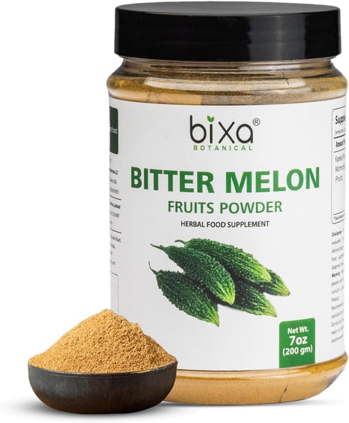 bixa BOTANICAL Bitter Melon Powder (Momordica Charantia/Karela Fruit Powder) - 200g / 7 Oz | Herbal Supplement for Skin and Stomach...