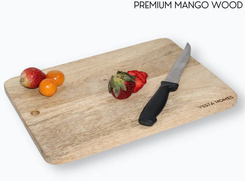 Wooden Cutting/Chopping/Serving Board, Platter for Vegetables, Cheese and Charcuterie | Mango Wood | 11 * 8 Inches | Handcrafted in India...