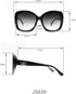 Jessica Simpson Women's J5839 Oversized Butterfly Sunglasses...