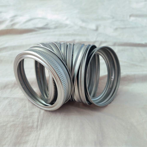 20pcs Rust Resistant Silver Mason Jar Replacement Rings, 87mm Wide Mouth Bands for Canning Lids, Storage (20pcs)...