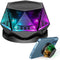 EGKimBa Magnetic Diamond Bluetooth Speaker, Small Wireless Speaker with Multi RGB Color Light Show, Portable Phone Stand for iPhone, Android, TWS ...