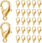300Pcs Metal Claw Clasp Lobster Claw Clips Golden Swivel Lanyards Trigger Snap Alloy Mini Link Bulk Clip Findings for Jewelry Making Clasp DIY Bra...