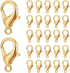 300Pcs Metal Claw Clasp Lobster Claw Clips Golden Swivel Lanyards Trigger Snap Alloy Mini Link Bulk Clip Findings for Jewelry Making Clasp DIY Bra...