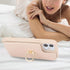 for iPhone 11 Phone Case with Card Holder and Strap for Women,Crossbody Lanyard,Kickstand Ring Stand,Snap Clasp,Phone Wallet Cases 6.1 inch(Beige)...