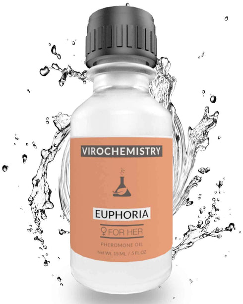 Pheromones For Women (EUPHORIA) - Elegant, Ultra Strength Organic Fragrance Body Perfume Oil 15mL Concentrate [Human Grade Pheromones to Attract M...