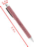 HOCE 3 Pcs Rhinestone Bling Metal Ballpoint Pens 0.7 mm, Black Ink, Gift Pens for Christmas Bridesmaid Wedding Birthday, Pink One Size...