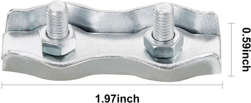Maitys Poly Rope Connector Wires Splicer Galvanized Steel Connector for Electric Fences (12)...