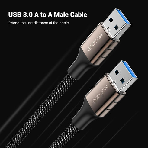 USB 3.0 Male to Male Extension USB A Male to Male Cable USB Cord USB Extenders USB to USB Cable Works with Laptop Cooling Pad,External Hard Drive,...