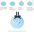 Pearhead Babyprints Baby's First Handprint or Footprint Ornament Kit, Easy No-Bake DIY Clay Impression, Christmas Baby Keepsake Gift, Blue...