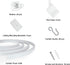 NeatiEase Ceiling Curtain Track, Curved Curtain Rail, Flexible Curved Ceiling Track for Curtains, Room Divider, RV Curtain, Shower Curtain, Hospit...