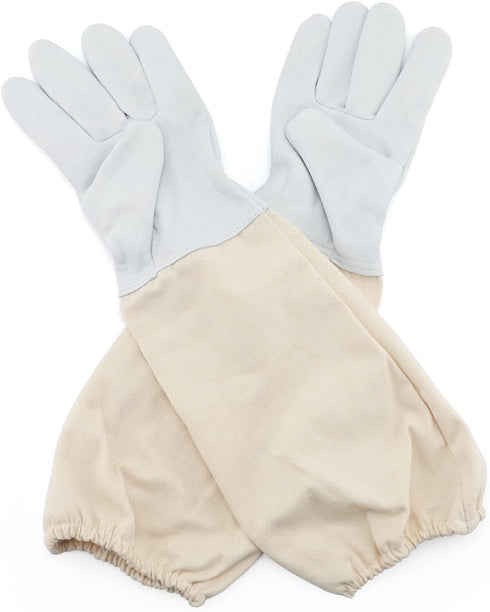 KINGLAKE Beekeeping Gloves Bee Hive Gloves Goatskin A Pair of Beekeeping Protective Gloves with Sleeves Large Perfect for the Beginner Beekeeper...