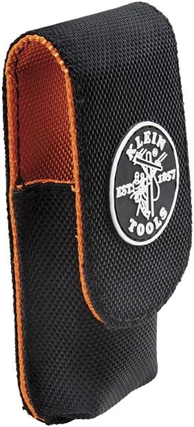 Klein Tools 5248 Tradesman Pro Knife Holder with Metal Clip and Magnetic Flap, Holster Made of 1680d Ballistic Weave Material...