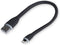 gofanco® Flexible & Durable Silicone Compatible with Apple MFi Certified Charge & sync Cable (Black) for iDevices - 9.8 inches (25cm) (Lightning25...