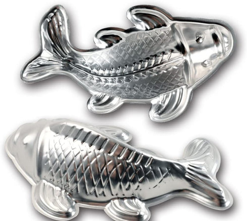 3D Aluminum alloy carp cake bakeware, fondant cake decoration bakeware, fish-shaped cake mold...