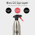 Evo 18/8 Stainless Steel Oil Sprayer, Non-Aerosol for Olive Oil, Cooking Oils, and Vinegars, Silver, 16-Ounce Capacity...