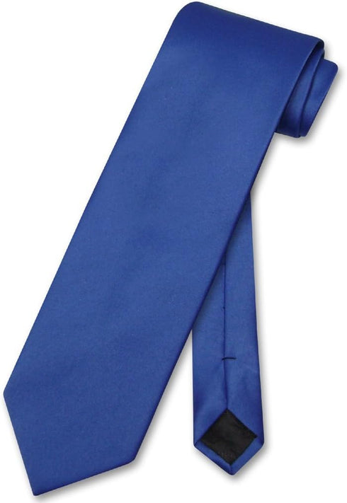Vesuvio Napoli NeckTie Solid ROYAL BLUE Color Men's Neck Tie...
