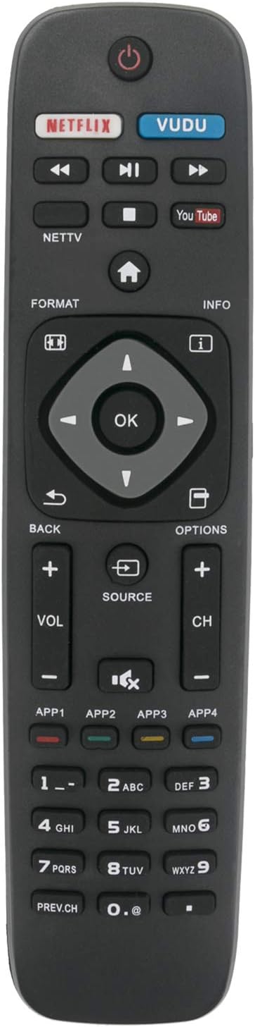 Remote Control Replace fit for Philips Smart TV URMT39JHG003 YKF340001 YKF340-001 52PFL7704D 43PFL4902/F7 65PFL6902/F7 55PFL6902/F7 40PFL4901/F7 4...