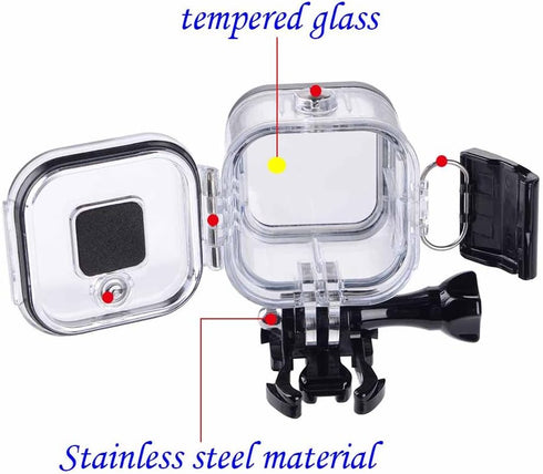 Suptig Replacement Waterproof Case Protective Housing for GoPro Hero Session Hero4 Session Hero5 Session Camera for Underwater Use Water Resistant...