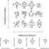 BENECREAT Zodiac Signs Themed Metal Stencil, Stainless Steel Drawing Stencil Template for Wood Burning, Wall Painting Crafts and Decorations, 6x6"...