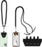 OUTXE Universal Phone Lanyard 2 Packs - 2× Adjustable Neck Strap, 4× Phone Patches- Black...