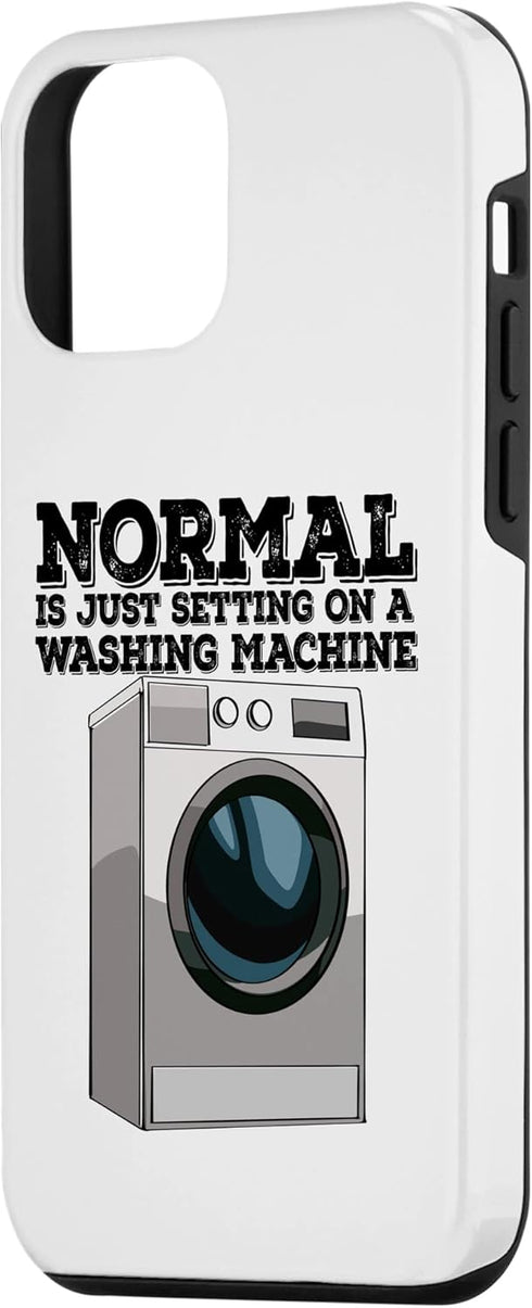 iPhone 12 mini Mormal Is Sitting On Laundry Funny Women Washing Machine Case...