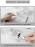 2-Piece Acrylic Tape Dispenser Desk - Durable, Stylish, and Versatile for Home, Office, or School - Fits Standard Tape Rolls - Desktop Convenience...