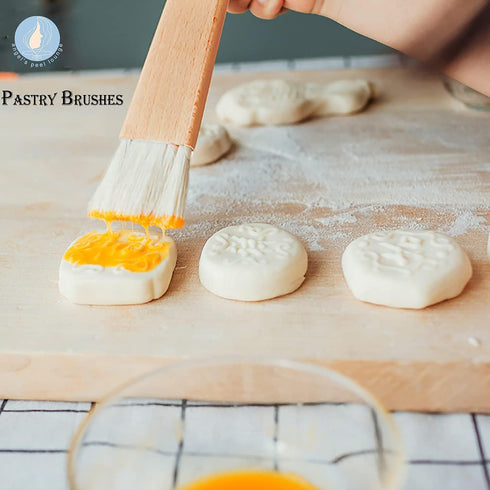 Angel’s Peel Lounge Basting Brush-Pastry Brush, Oil Brush for Cooking, Wooden Handle Bbq Sauce/Grill/Butter/Food/Egg/Oil/Marinades Spread Brush/ki...