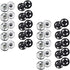 JOSDIOX Sew on Snap Metal Fasten Press Button for Sewing Clothing Silvery and Black (13mm 40sets Silvery and Black)...