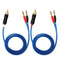 KK Cable Q-P2 18 Gauge OFC Speaker Wire Pair with RCA Male (White & Red) to 2 Pair Banana (4banana) Plugs, Q-P2 (1.5M(4.92ft))...