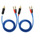 KK Cable Q-P2 18 Gauge OFC Speaker Wire Pair with RCA Male (White & Red) to 2 Pair Banana (4banana) Plugs, Q-P2 (1.5M(4.92ft))...