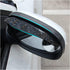 2PCS Car Rear View Mirror Rain Visor Guard, Carbon Fiber Auto Side Mirror Rain Eyebrows, Rainproof Waterproof PVC Rearview Mirror Rain Visor Smoke...