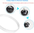 5 Pack Rubber Gaskets Replacement Seal White Ring for Nutri Ninja Blender Replacement for Ninja Auto iQ Pro Extractor CT680 BL456-30 BL480 BL681A ...