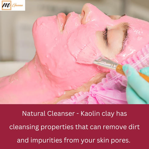 100% Natural Rose Clay/Pink Kaolin Clay Powder for Skin Tightening, Facial Masks, Creams, Face Masks, and Soap Making 0.5Lbs...
