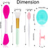 5PCS Silicone Face Scrubber Set, Lip Scrub Brush, Silicone Face Cleansing Brush, Face Applicator Tool and 2PCS Silicone Exfoliating Face Brush for...